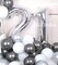 40 Inch Jumbo Silver Foil Mylar Number Balloons for Men Women 21st Birthday Party Decorations (Silver Numbers)